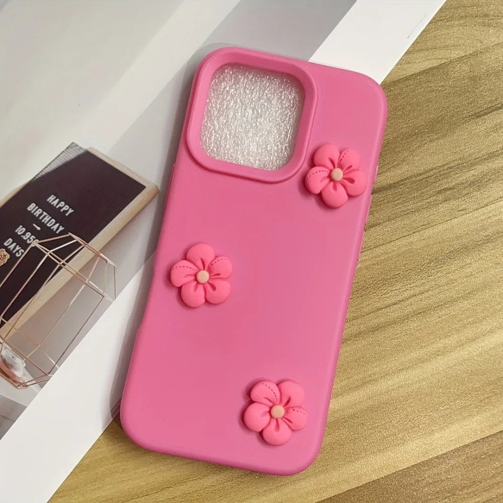 Funda para teléfono con diseño de flor de dopamina colorida iPhone 17 Pro Max 17Air 16 15 14 13 12 11 Pro Max 15 14 Plus Shockproof Matte Cover