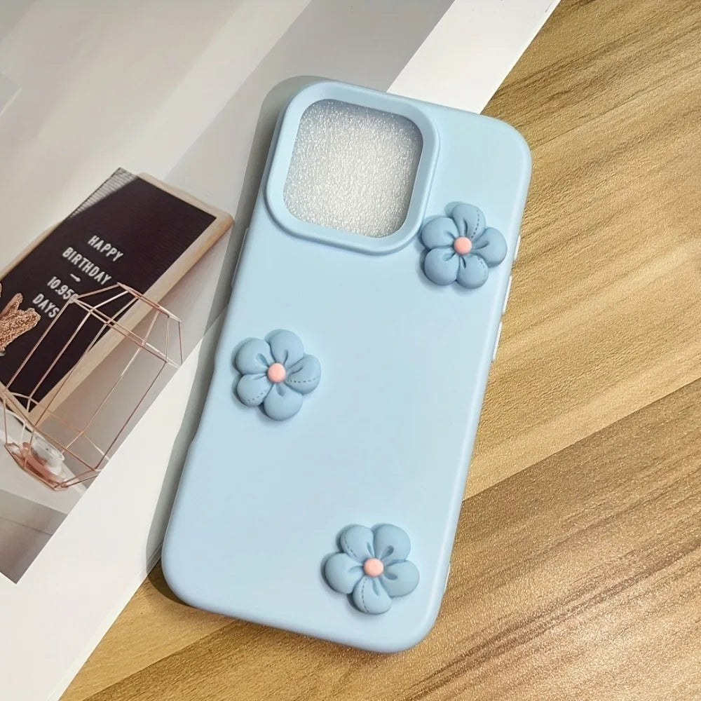 Funda para teléfono con diseño de flor de dopamina colorida iPhone 17 Pro Max 17Air 16 15 14 13 12 11 Pro Max 15 14 Plus Shockproof Matte Cover