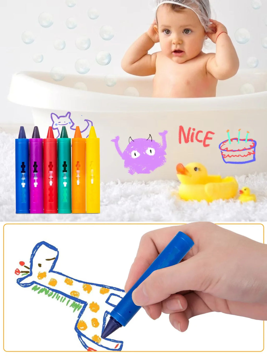 6PCS de lapices de diferente color para niños