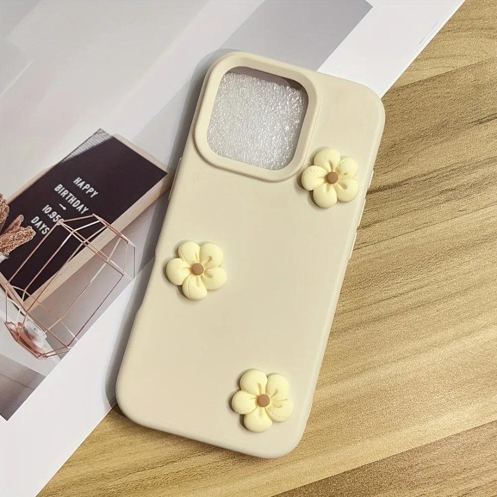 Funda para teléfono con diseño de flor de dopamina colorida iPhone 17 Pro Max 17Air 16 15 14 13 12 11 Pro Max 15 14 Plus Shockproof Matte Cover