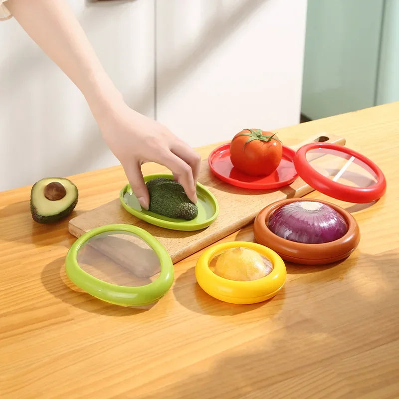 Caja de almacenamiento de cocina para frutas y verduras, contenedor para conservar alimentos frescos