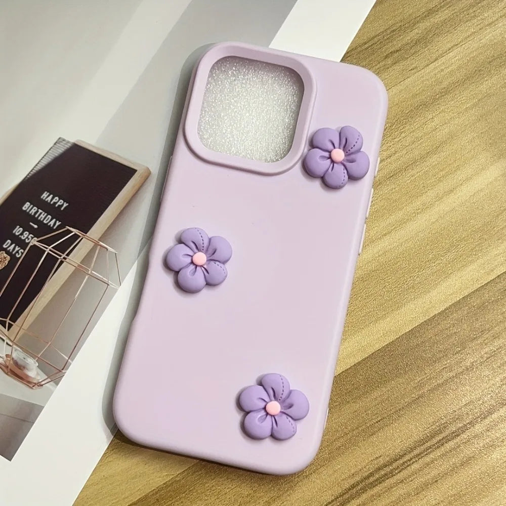 Funda para teléfono con diseño de flor de dopamina colorida iPhone 17 Pro Max 17Air 16 15 14 13 12 11 Pro Max 15 14 Plus Shockproof Matte Cover